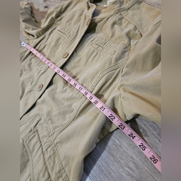 L L Bean Blazer Womens Size XL Full Button Long Sleeve Cotton Jacket 282451 - Picture 13 of 15